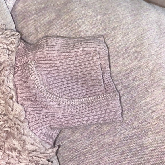 Athleta Girl Pink Sherpa Zip Up Hoodie jacket - Picture 5 of 8